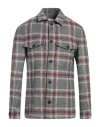 L.b.m 1911 L. B.m. 1911 Man Shirt Grey Size 46 Acrylic, Virgin Wool, Polyester, Viscose In Grey
