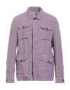 L.b.m 1911 L. B.m. 1911 Man Shirt Lilac Size 42 Linen In Purple