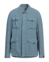 L.b.m 1911 L. B.m. 1911 Man Shirt Slate Blue Size 50 Linen
