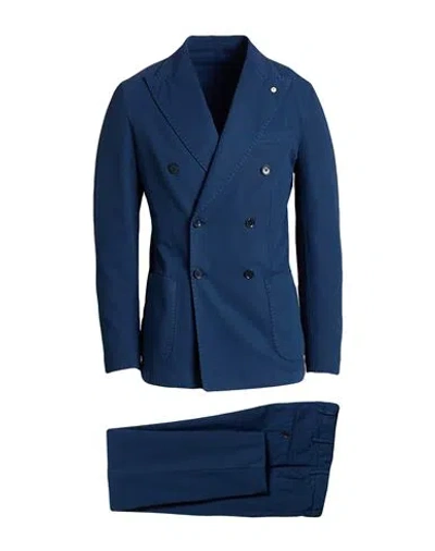 L.b.m 1911 L. B.m. 1911 Man Suit Blue Size 38 Cotton