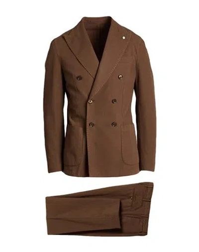 L.b.m 1911 L. B.m. 1911 Man Suit Brown Size 38 Cotton
