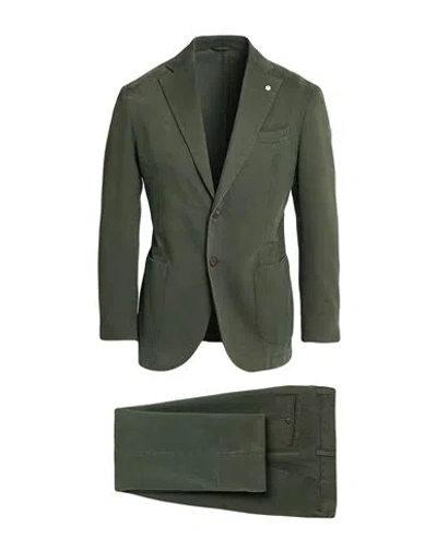 L.b.m 1911 L. B.m. 1911 Man Suit Military Green Size 36 Cotton, Cashmere
