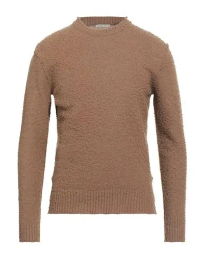 L.b.m 1911 L. B.m. 1911 Man Sweater Camel Size 40 Wool, Polyamide In Sand