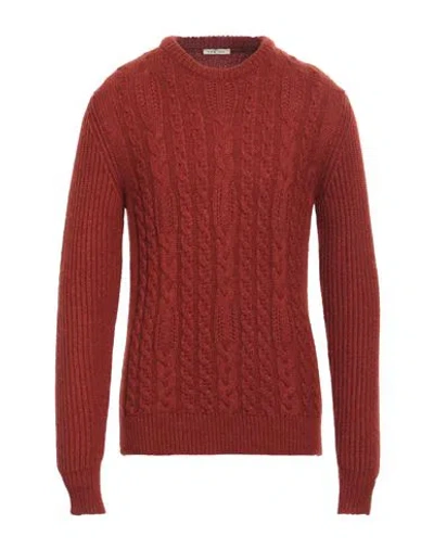 L.b.m 1911 L. B.m. 1911 Man Sweater Rust Size 42 Acrylic, Wool, Mohair Wool, Polyamide