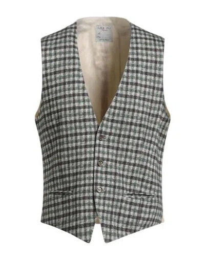 L.b.m 1911 L. B.m. 1911 Man Tailored Vest Green Size 42 Cotton In Gray