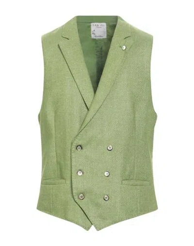 L.b.m 1911 L. B.m. 1911 Man Tailored Vest Green Size 46 Wool, Polyester