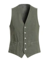 L.b.m 1911 L. B.m. 1911 Man Tailored Vest Military Green Size 46 Cotton, Linen In Green