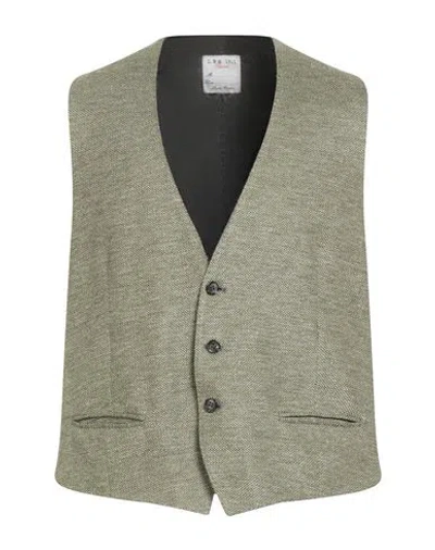 L.b.m 1911 L. B.m. 1911 Man Tailored Vest Military Green Size 46 Linen, Cotton