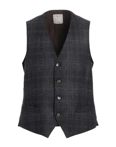 L.b.m 1911 L. B.m. 1911 Man Tailored Vest Navy Size 44 Virgin Wool, Polyester In Blue