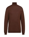 L.b.m 1911 L. B.m. 1911 Man Turtleneck Brown Size 46 Virgin Wool