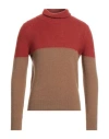 L.b.m 1911 L. B.m. 1911 Man Turtleneck Camel Size 38 Wool, Polyamide In Beige