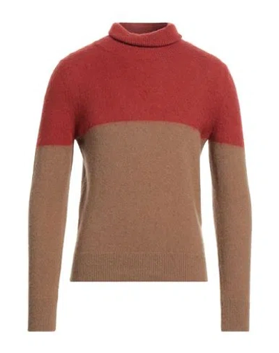 L.b.m 1911 L. B.m. 1911 Man Turtleneck Camel Size 38 Wool, Polyamide In Beige
