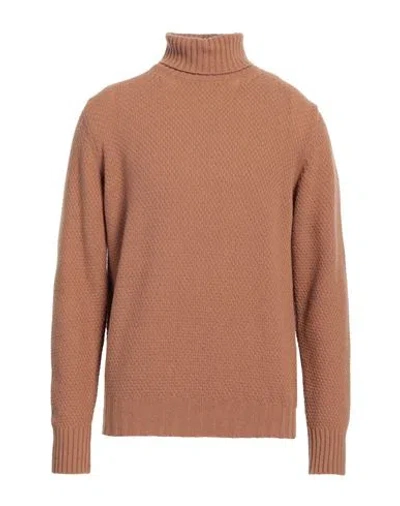 L.b.m 1911 L. B.m. 1911 Man Turtleneck Camel Size 44 Virgin Wool, Polyamide In Beige