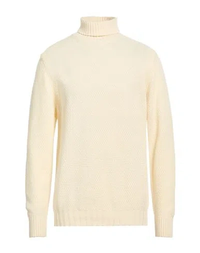 L.b.m 1911 L. B.m. 1911 Man Turtleneck Ivory Size 44 Virgin Wool, Polyamide In Neutral