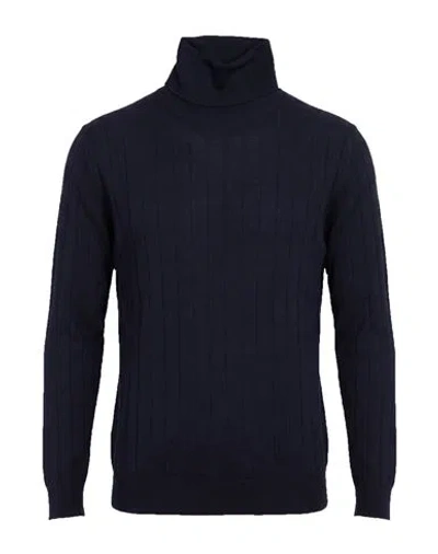 L.b.m 1911 L. B.m. 1911 Man Turtleneck Midnight Blue Size 44 Virgin Wool In Black
