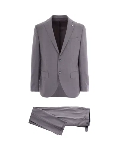 L.b.m 1911 L. B.m. 1911 Men's Two-piece Suit In Grigio Perla