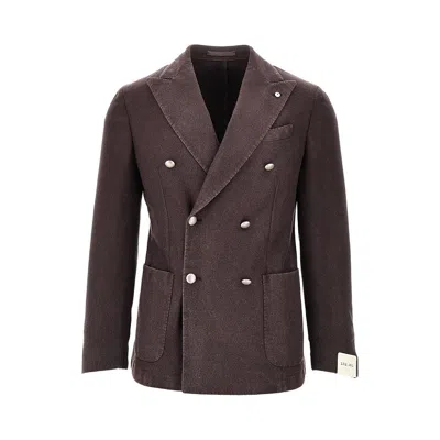 L.b.m 1911 L. B.m. 1911 'tom' Flannel Single-breasted Jacket In Animal Print