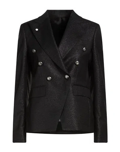 L.b.m 1911 L. B.m. 1911 Woman Blazer Black Size 8 Virgin Wool, Wool