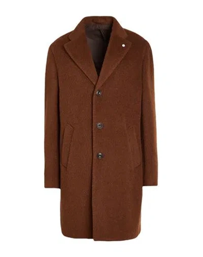 L.b.m 1911 L. B.m. 1911 Woman Coat Brown Size 14 Virgin Wool, Alpaca Wool, Mohair Wool