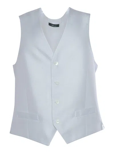 L.b.m 1911 Light Gray Vest In Grey