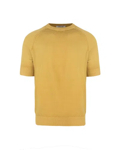 L.B.M 1911 L.B.M. 1911 MAGLIA MEZZA MANICA IN COTONE SENAPE