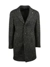 L.b.m 1911 Multicolor Wool Coat In Multi