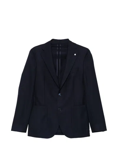 L.b.m 1911 Notched Pocket Jacket In Blue