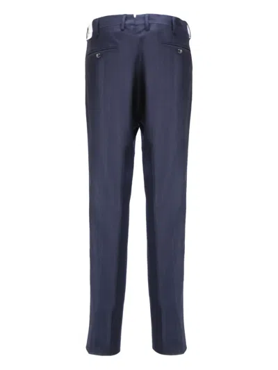 L.b.m 1911 Pinstripe Pleated Trousers In Blue