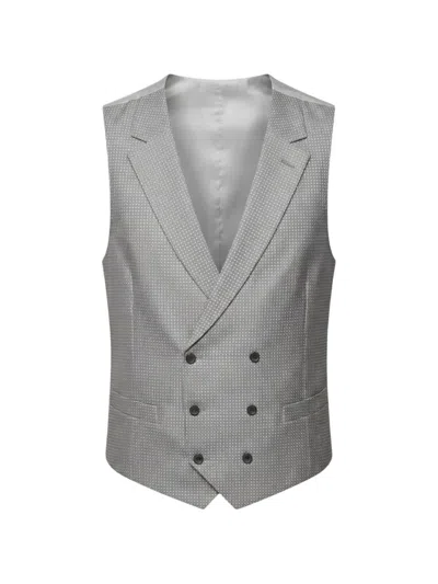 L.b.m 1911 Polka-dot Waistcoat In Gray