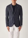 L.b.m 1911 Regolare Micro Operato Blazer In Blue