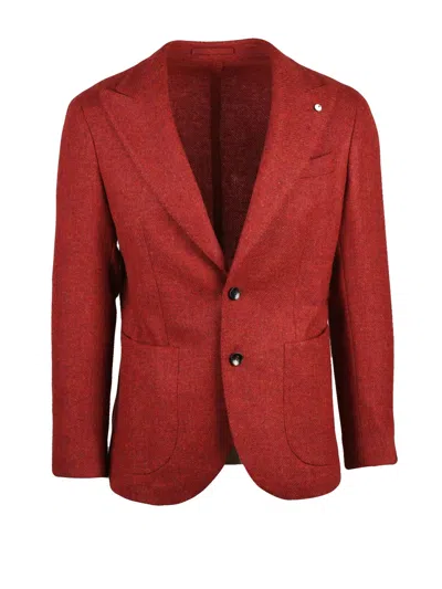 L.B.M 1911 ROUNDED WOOL JACKET WITH BUTTON CLOSURE AND PATCH POCKETS