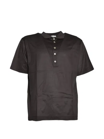 L.b.m 1911 Short-sleeve Button-up Polo Shirt In Transparent