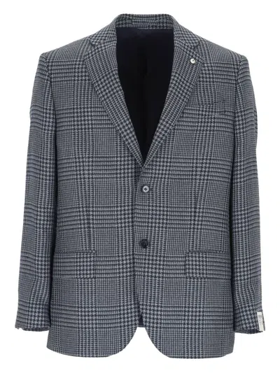 L.b.m 1911 Single-breasted Blazer In Gray