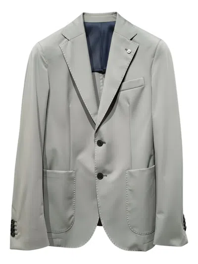 L.b.m 1911 Single-breasted Blazer In Gray
