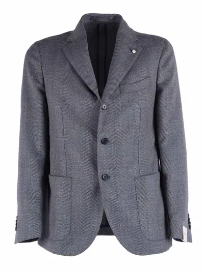 L.b.m 1911 L.b.m. 1911 Single-breasted Jacket In Blue