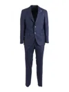 L.b.m 1911 L.b.m. 1911 Single-breasted Suit In Blue