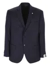 L.b.m 1911 Single-breasted Wool Blazer In Blue