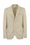 L.b.m 1911 Single-breasted Wool Jacket In Beige