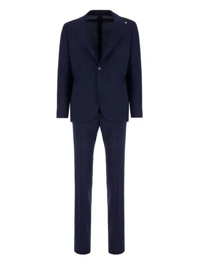 L.b.m 1911 Single-button Patch-pocket Suit In Blue