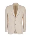 L.b.m 1911 L. B.m. 1911 Silk-blend Single-breasted Jacket In Nude