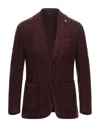 Lbm 1911 Suit Jackets In Maroon