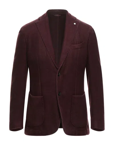 Lbm 1911 Suit Jackets In Maroon
