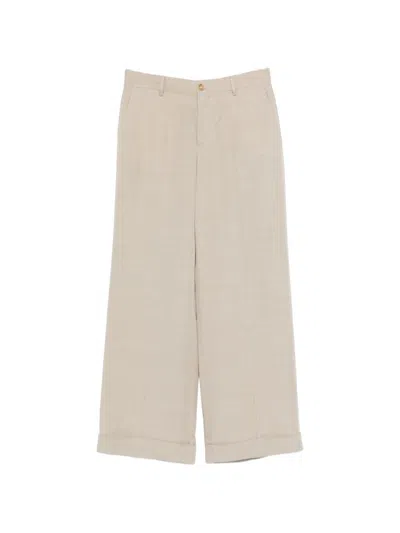 L.b.m 1911 L.b.m. 1911 Wide Leg Trousers In Sand