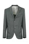 L.b.m 1911 Wool And Silk Jacket In Verde