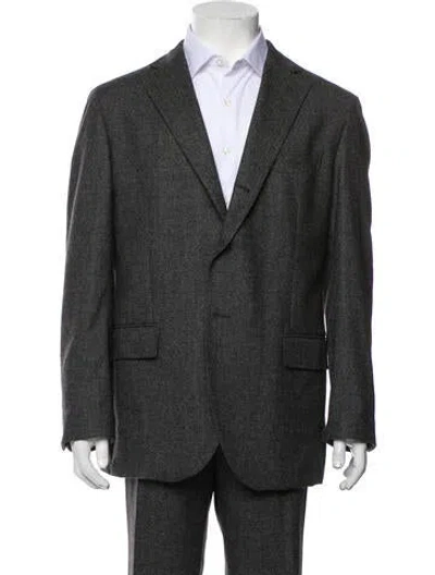Pre-owned L.b.m 1911 Wool Two-piece Suit In Gray