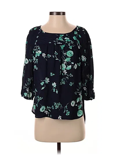 Pre-owned Lc Lauren Conrad 3/4 Sleeve Blouse In Blue