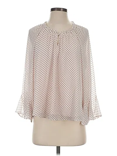 Pre-owned Lc Lauren Conrad 3/4 Sleeve Blouse In Ivory
