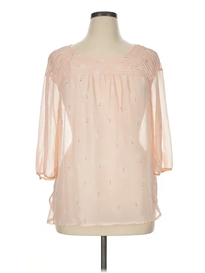 Pre-owned Lc Lauren Conrad 3/4 Sleeve Blouse In Pink