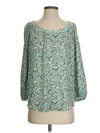 Pre-owned Lc Lauren Conrad 3/4 Sleeve Blouse In Teal