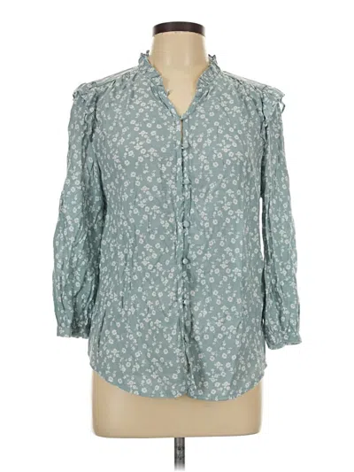Pre-owned Lc Lauren Conrad 3/4 Sleeve Blouse In Teal